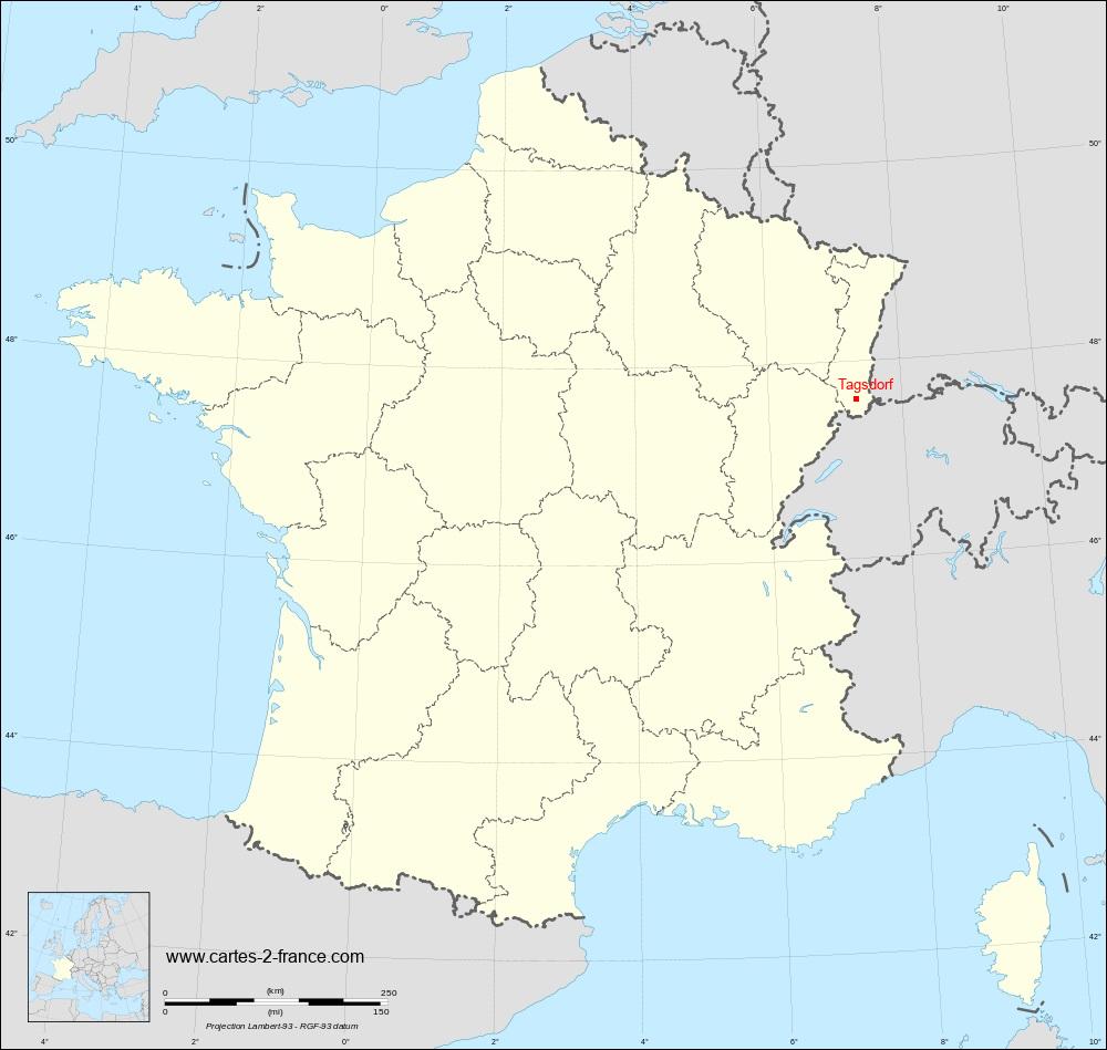 Tagsdorf sur Limites des régions