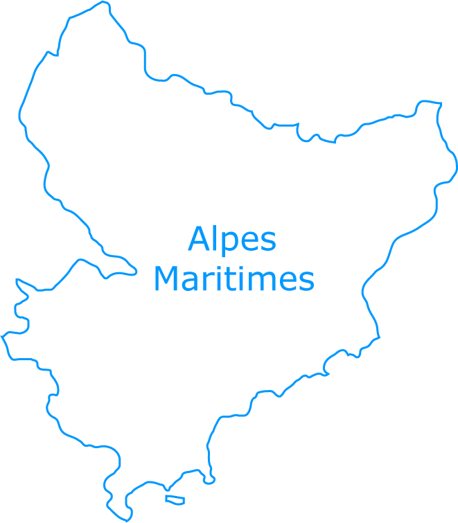 alpes maritimes carte de france