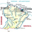Carte du département Guyane