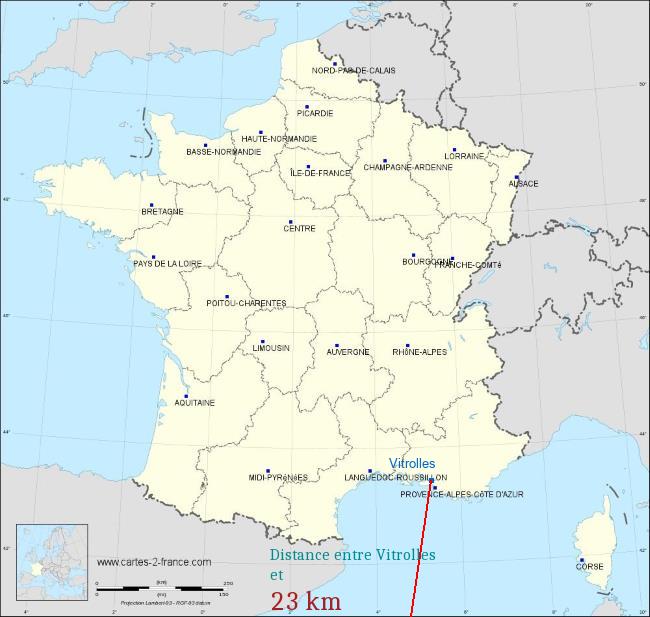 Distance Vitrolles Marseille