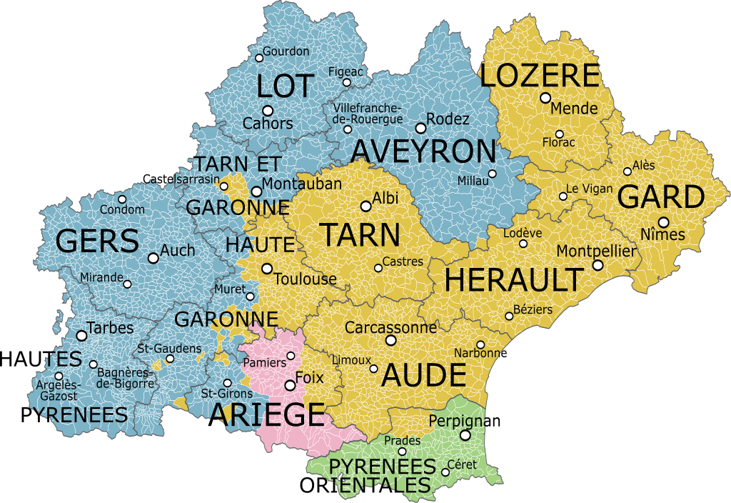 Occitanie Carte Voyage Carte Plan