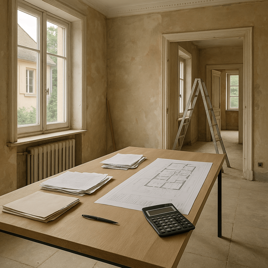 Documents and calculator to calculate a zero-interest loan