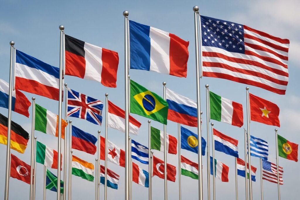 Flaggen der Welt: Symbole von Vielfalt und Einheit.