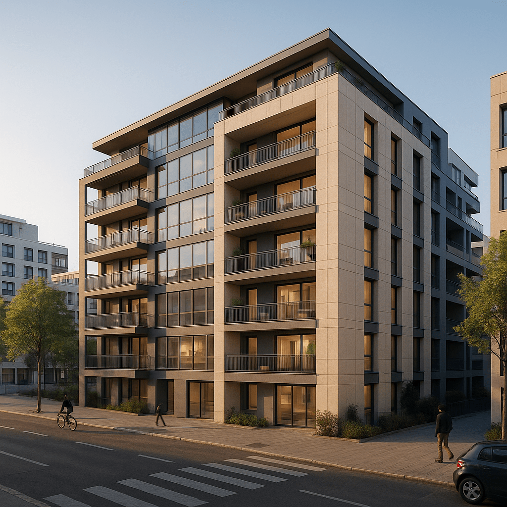 Moderner Neubau in Lyon