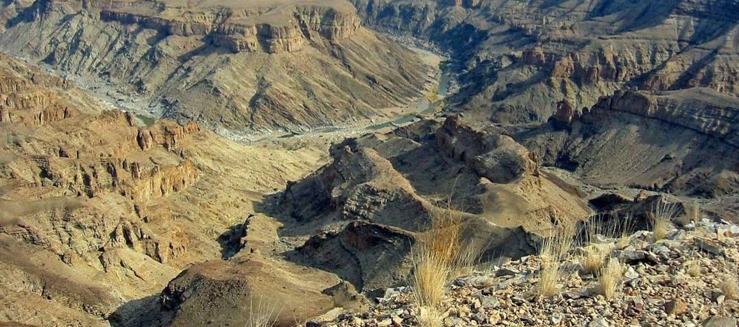 Fish River Canyon: mineral panorama, Namibia