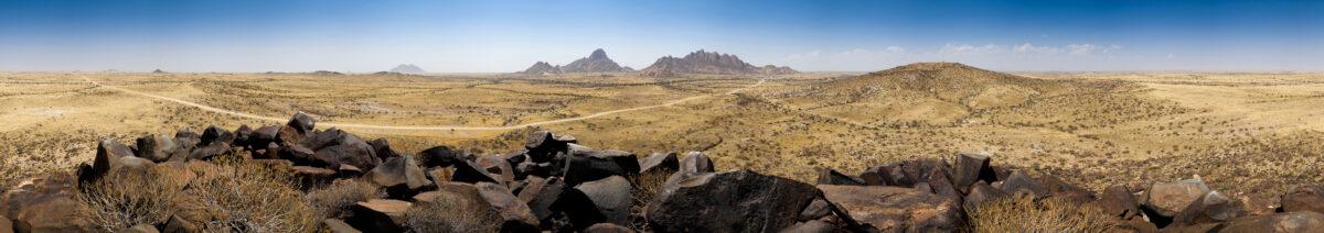 Spitzkoppe: vast panorama of granite domes, Namibia