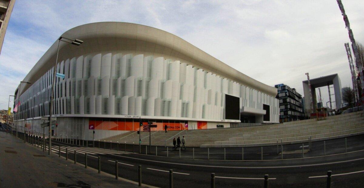 Paris La Défense Arena à Nanterre, façade principale
