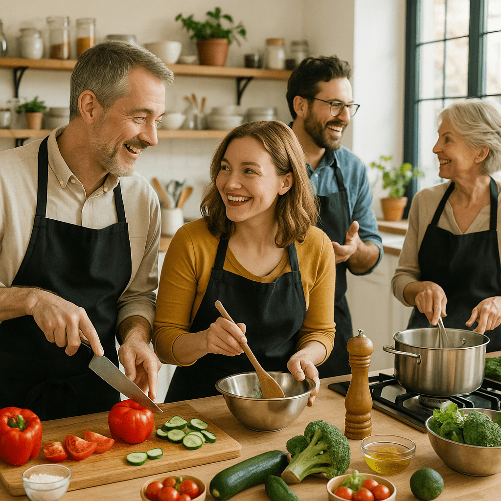 Group cooking workshop