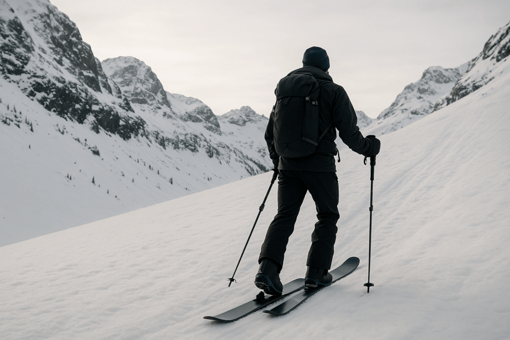 Randonneur en Splitboard
