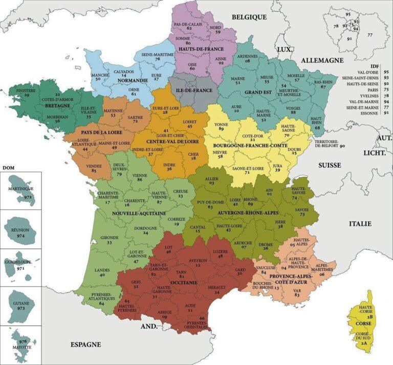 Carte de France Régions
