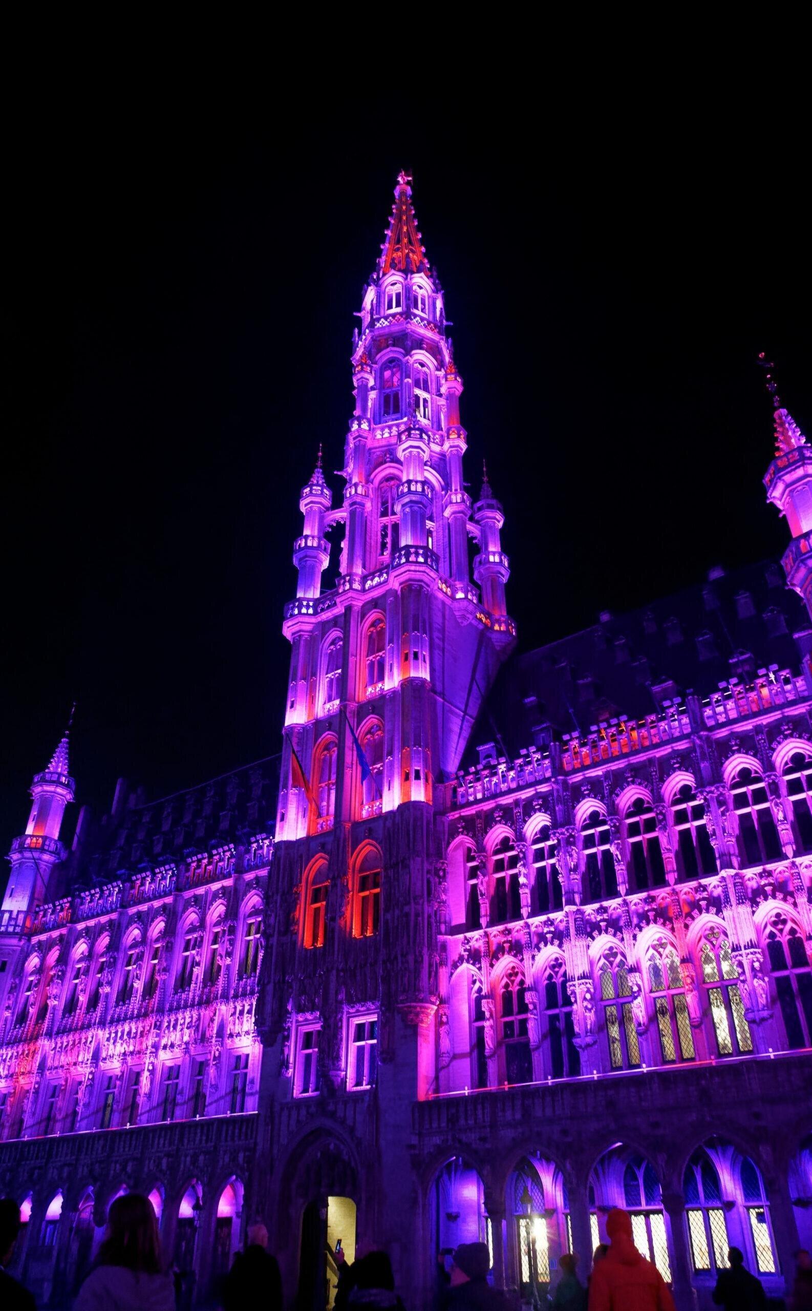 Marché Noël Bruxelles Grand-Place Plaisirs Hiver sapin illuminé Belgique