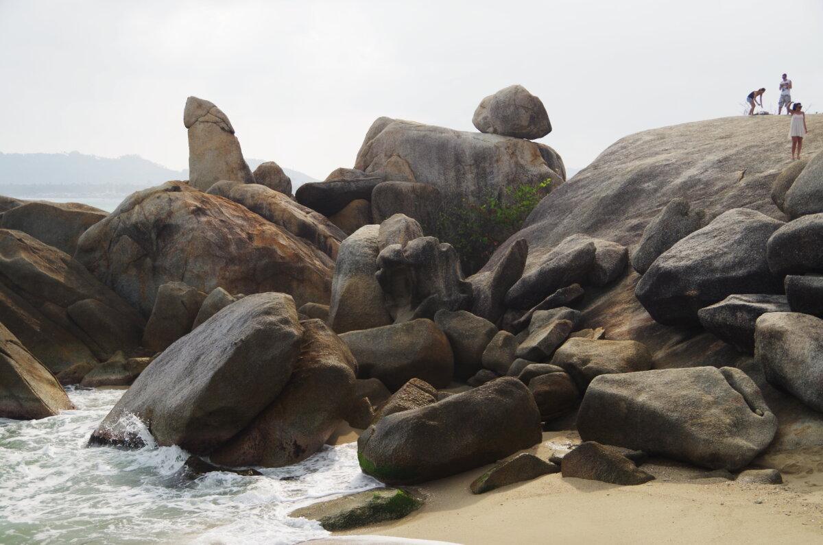 Rochers de Hin Ta Hin Yai près de Lamai à Koh Samui