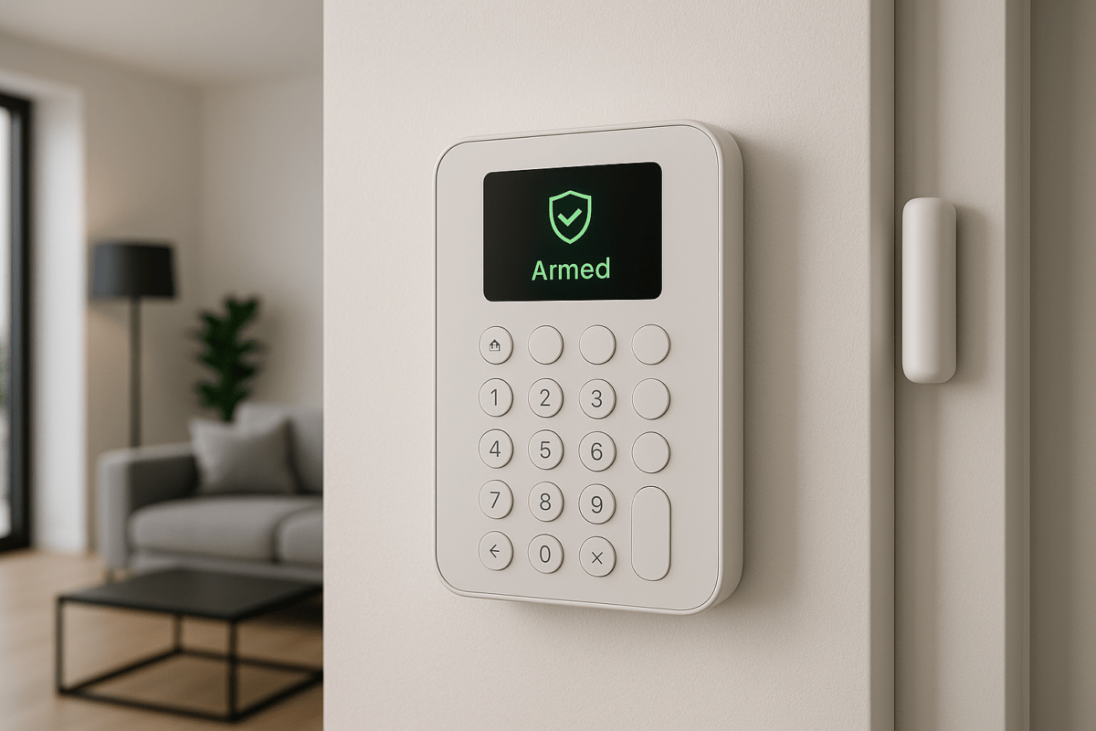 Sistema de alarma para casa moderna y conectada