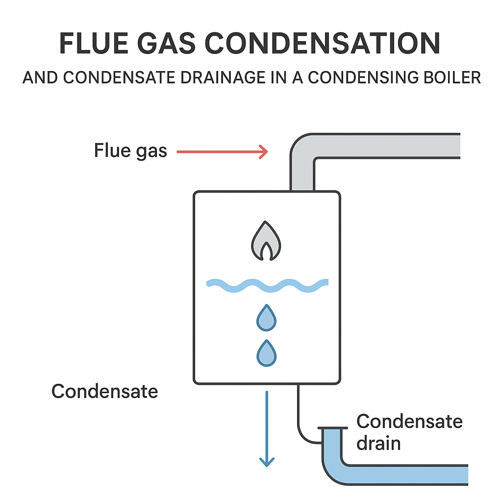 Chaudière à condensation, fumées et condensats acides