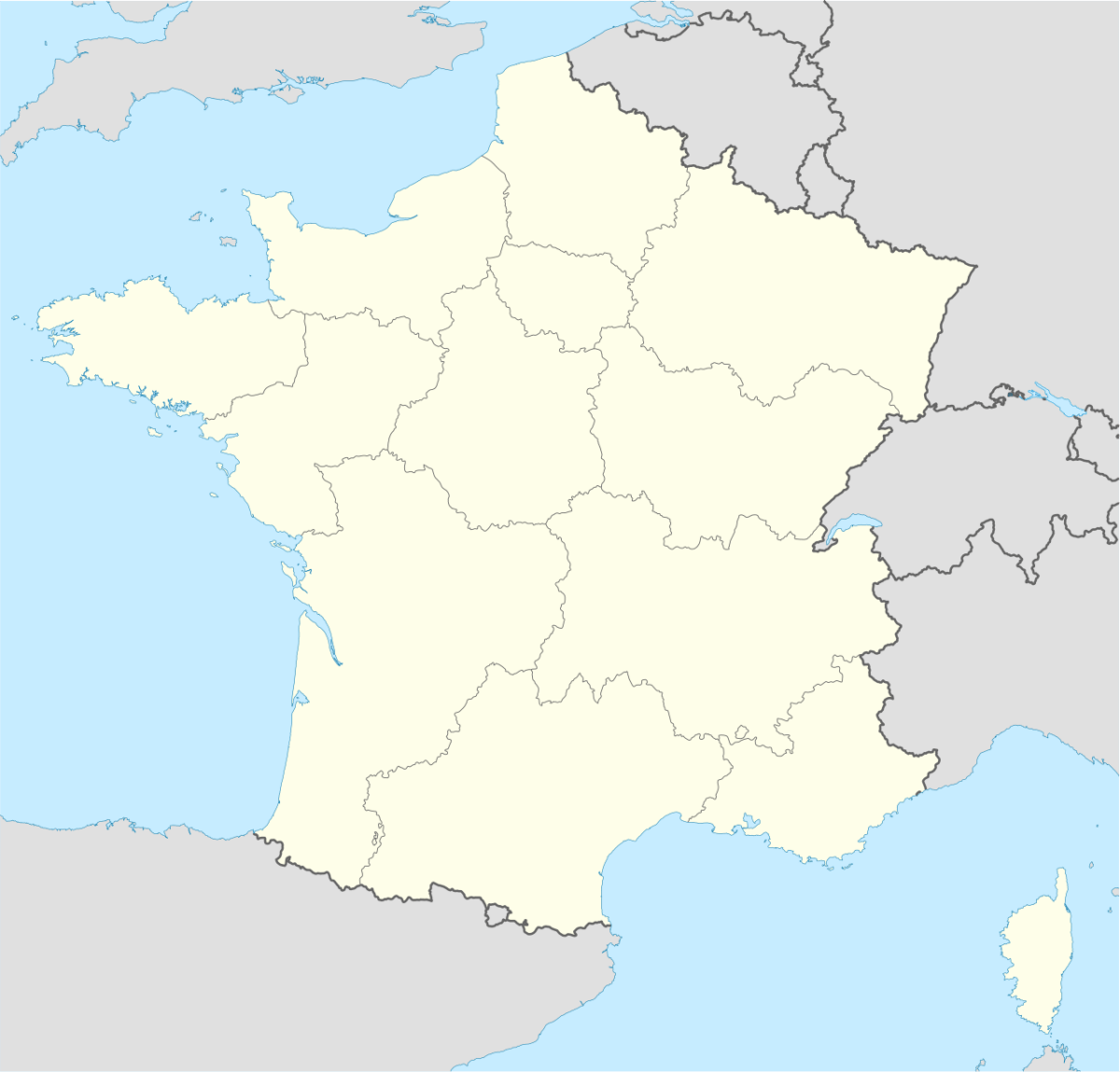 Carte aires de covoiturage en France avec repères géographiques