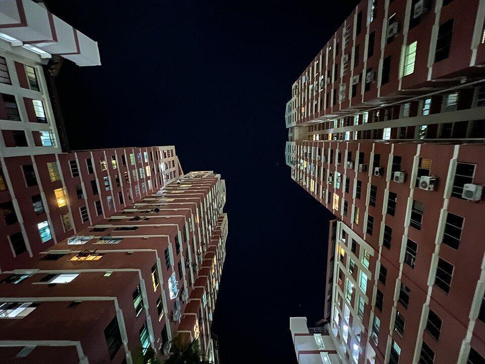 Immeubles HDB typiques de Singapour