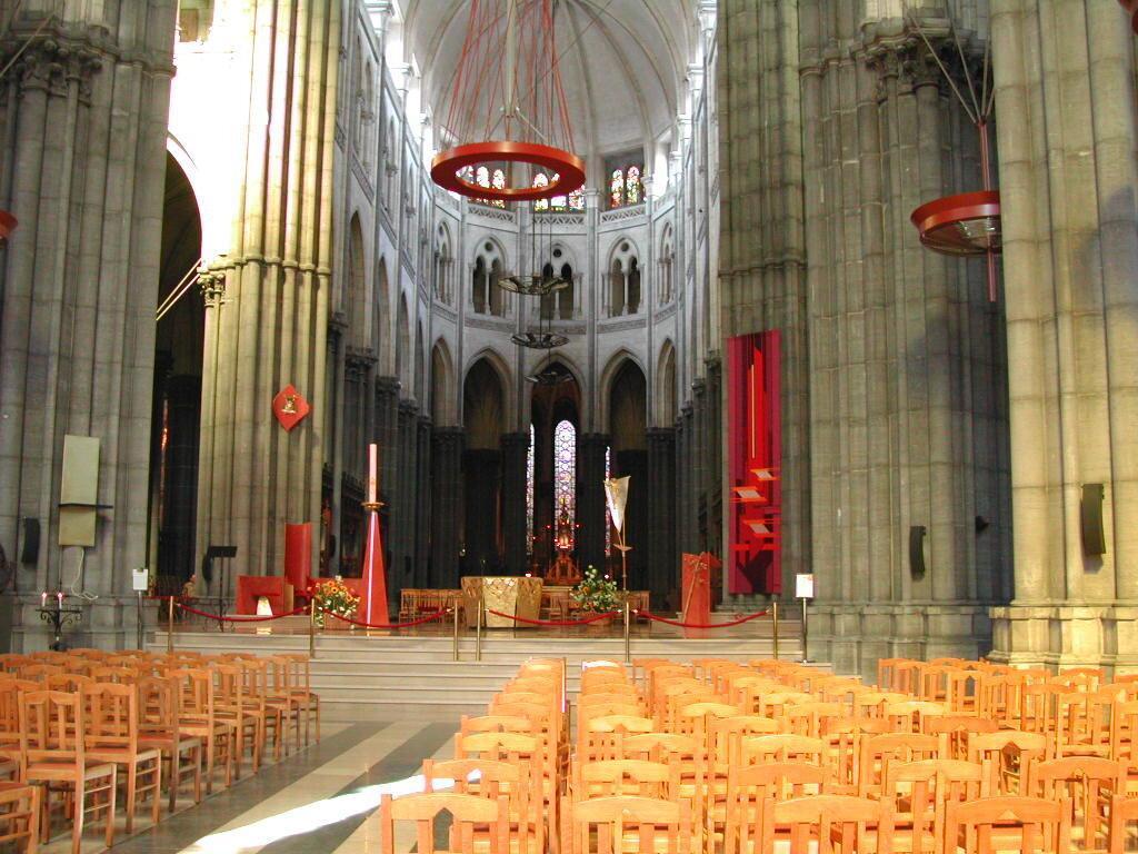 Interior del coro de la catedral Notre-Dame-de-la-Treille en Lille, para visitar Lille en 2 días