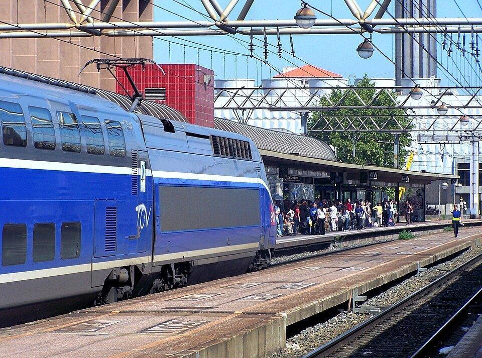 TGV en gare de Lyon-Part-Dieu pour un week-end en train Lyon